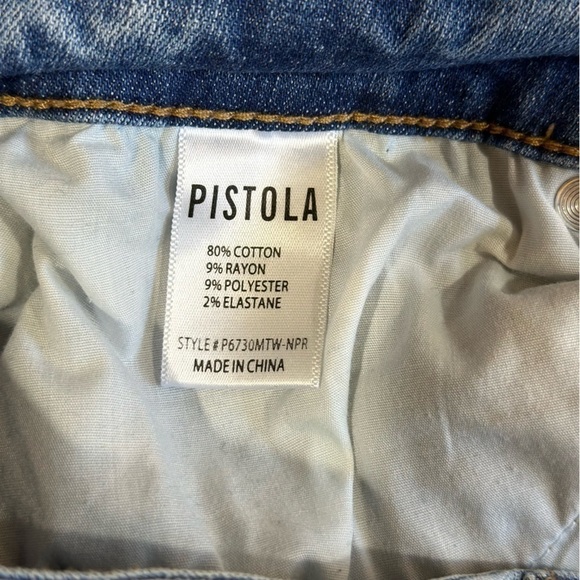 PISTOLA Arielle Skinny High Waist Scissor Cut Hem Jean Size 32 - Picture 8 of 9
